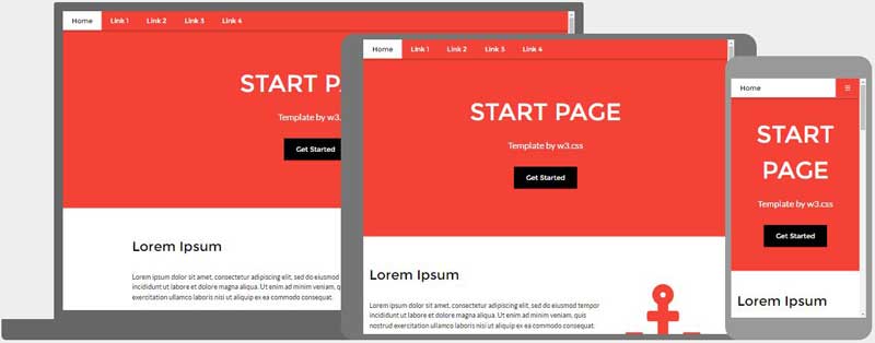 Start Page Template