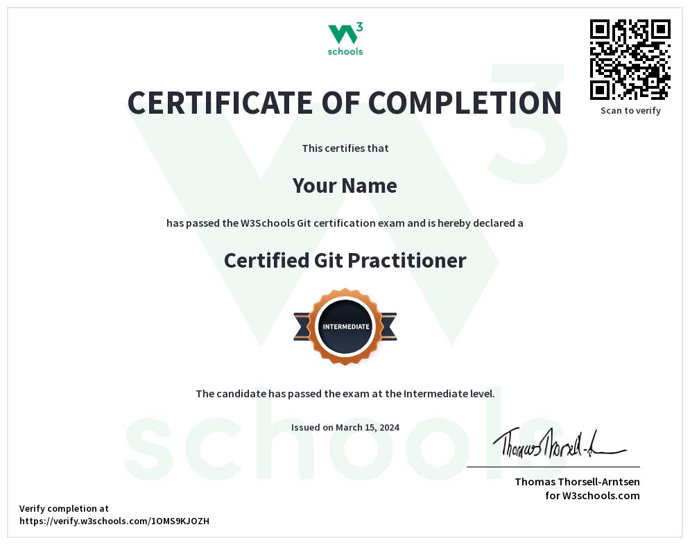 Git Certificate
