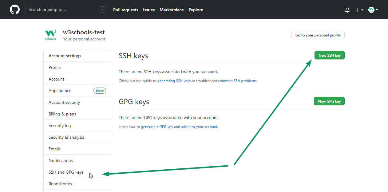 diamant klatre Necessities Git GitHub Add SSH