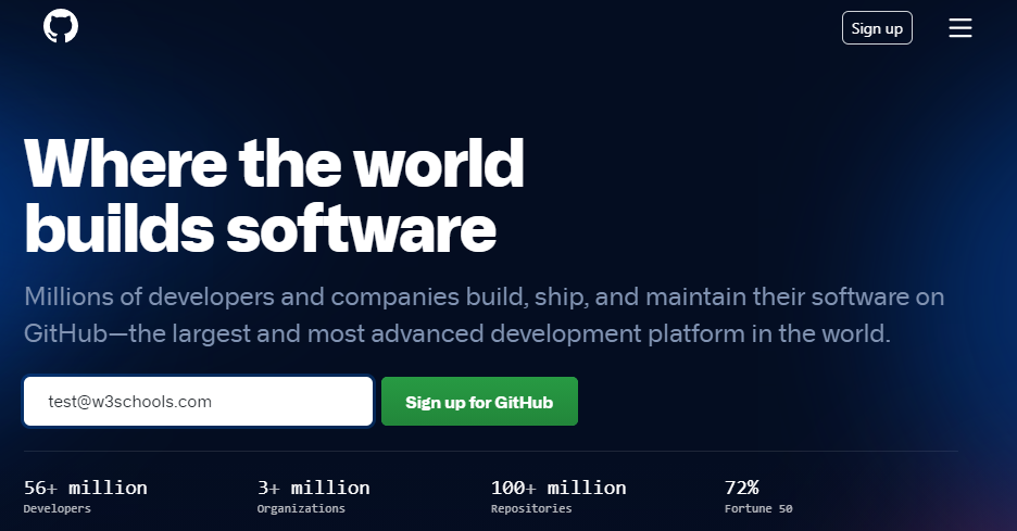 GitHub Sign up