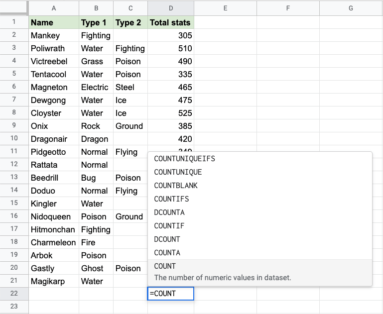 How to make all cells same size in google sheets