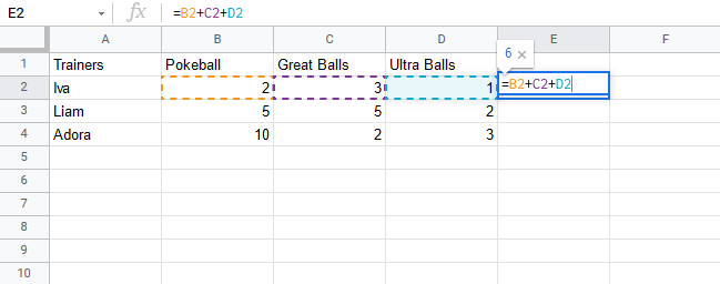 Formulas