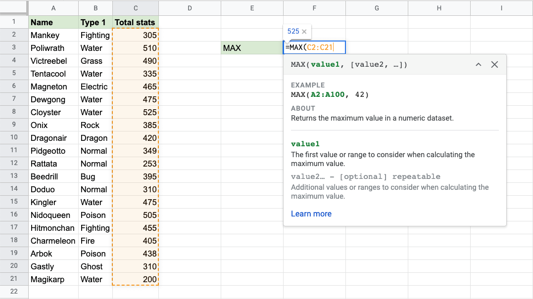 What is the max spreadsheet size in Google Sheets?