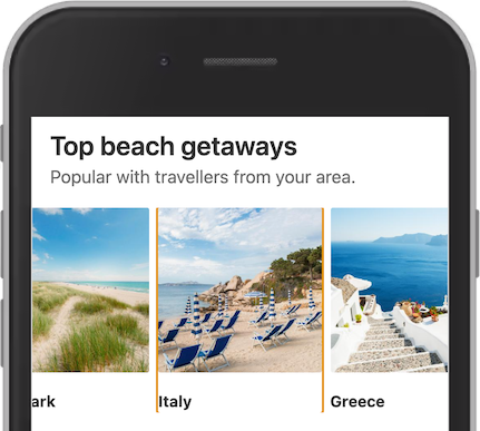 Screenshot showing a focused link with an image, with only left- and right border as visual focus.