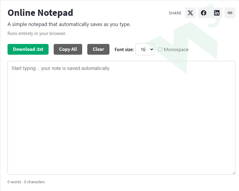 Online Notepad - W3Schools