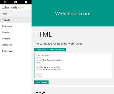 W3school input attributes